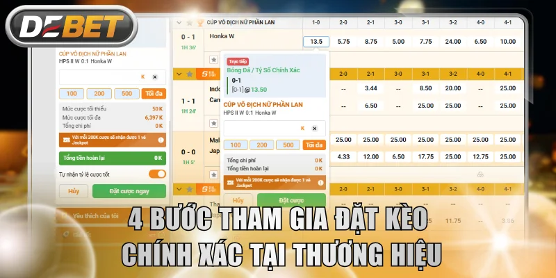 4 bước tham gia đặt kèo chính xác tại thương hiệu