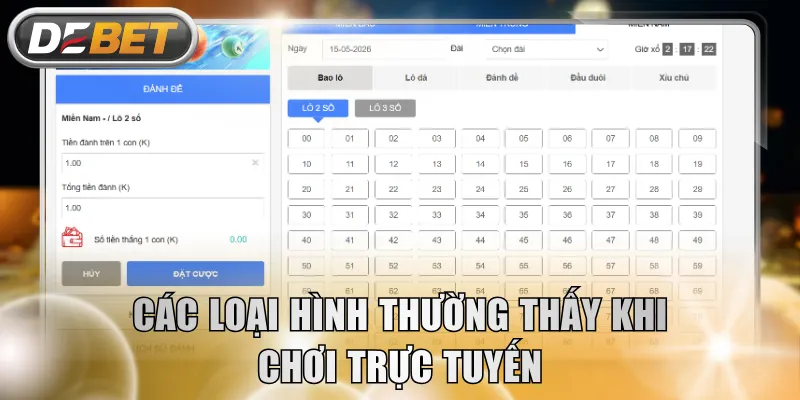 Các loại hình thường thấy khi chơi trực tuyến