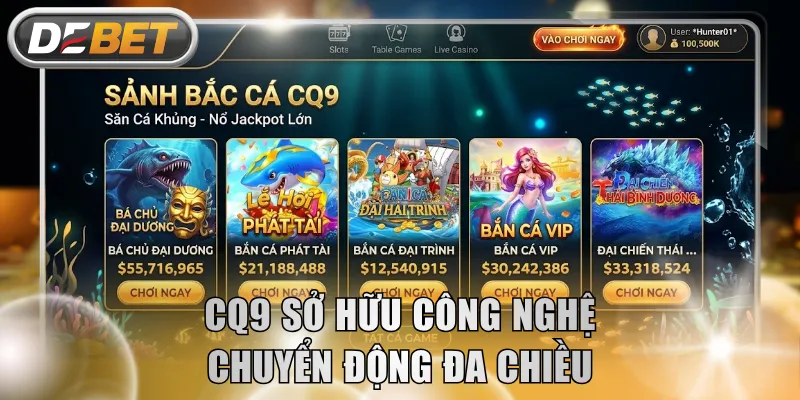 CQ9 sở hữu công nghệ chuyển động đa chiều