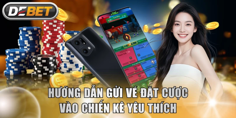 Hướng dẫn gửi vé đặt cược vào chiến kê yêu thích