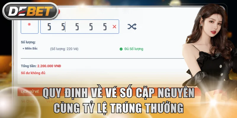 Toàn bộ quy định về vé số cặp nguyên cùng tỷ lệ trúng thưởng
